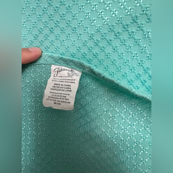 Fiestaware Turquoise Tablecloth - Picture 2 of 3